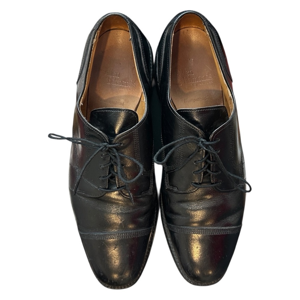 Allen Edmonds Hampstead Cap Toe Oxford Dress Shoes Black Men’s 9.5 D USA Made - Picture 5 of 9